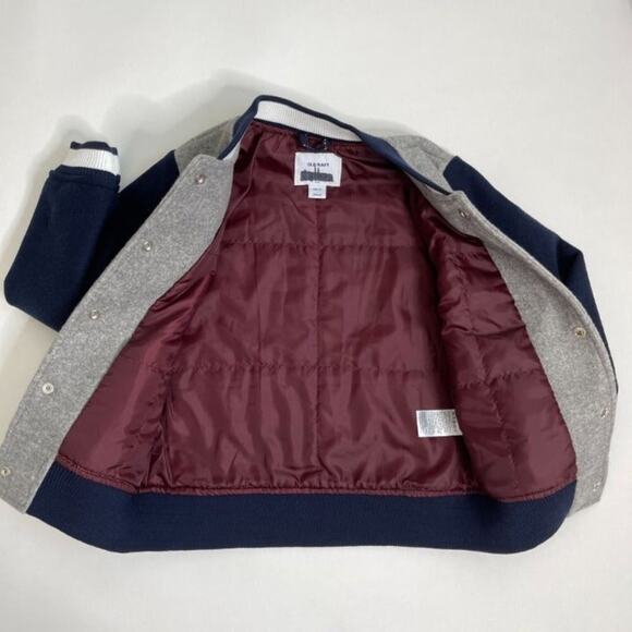 OLD NAVY Blue & Gray Snaps Closure Long Sleeve Jacket Coat SZ S - Picture 4 of 5